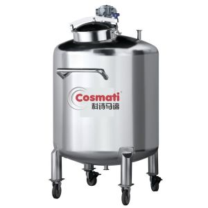 Sanitary 304 Stainless Steel Seal Chemical Storage Tank For Liquid Food Beverage