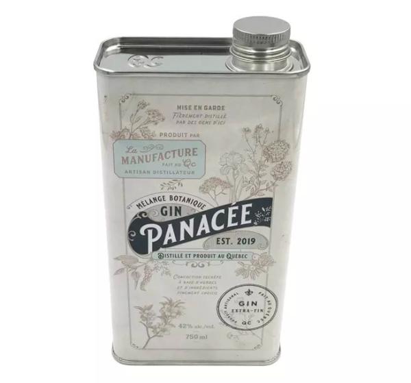 Manufacturers Wholesale Custom Rectangular Wine Cans Stainless Steel Vodka Wine Cans Wine Box Packaging Metal Cans