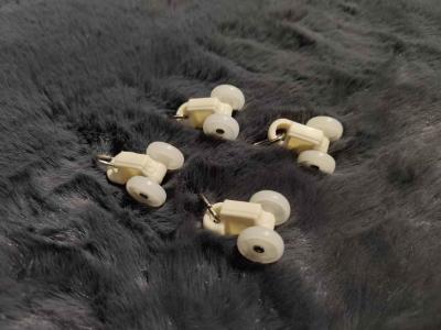 Silent Wheel Curtain Track Roller Double Wheel Carrier Hook Ball Pulley Slide Rail