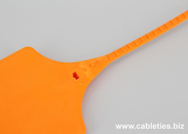 DEMOELE 250mm length Colorful strip seal PP material identification security seal cable ties with logo,numbered print