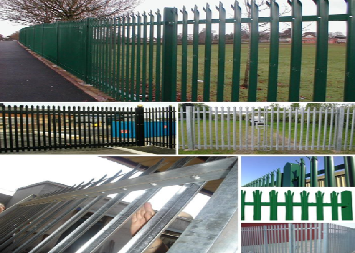 Panel de cercas de seguridad de acero galvanizado de alta durabilidad Sistema modular