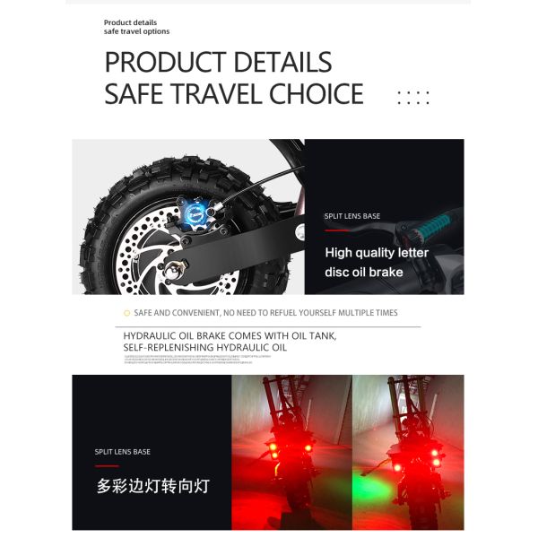 Fast Selling 5600W Scooter Max Speed 85KM/H Scooters for Adult in orange black color