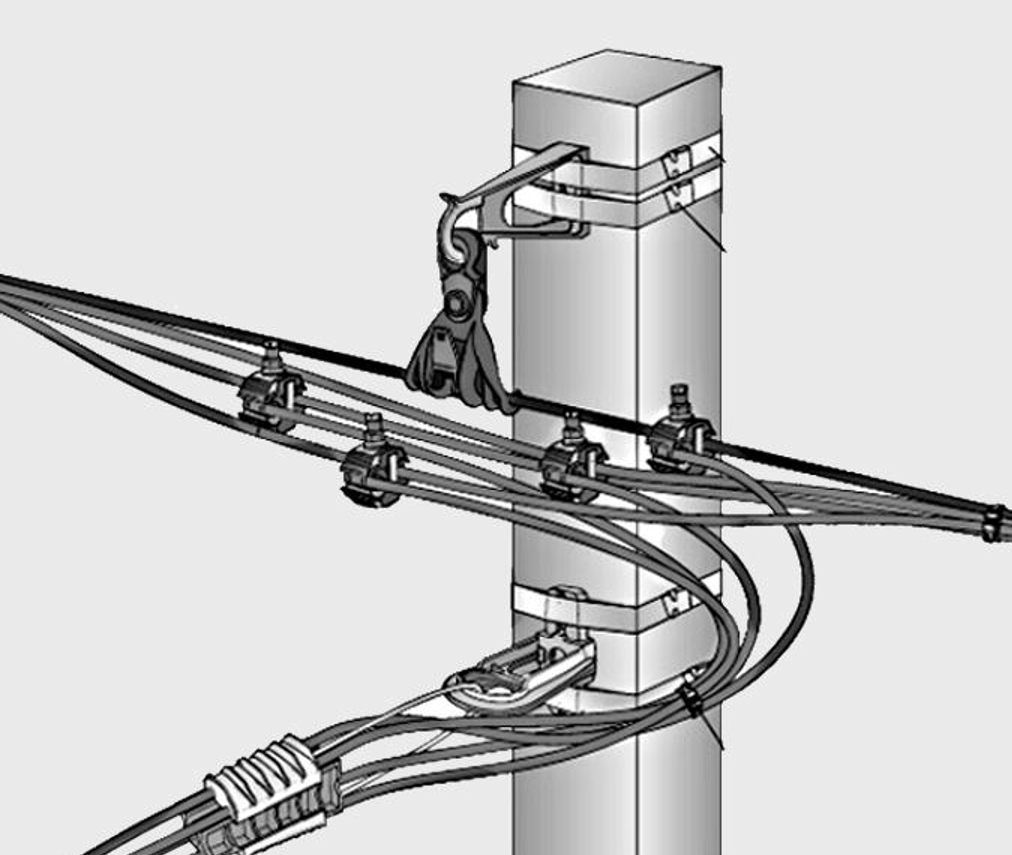 J Hook OPGW Suspension Clamp Plastic Stainless Steel