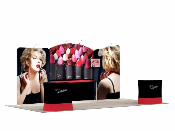 Aluminum Profile Trade Show Booth Displays Collapsible User Friendly Free Booth Designs