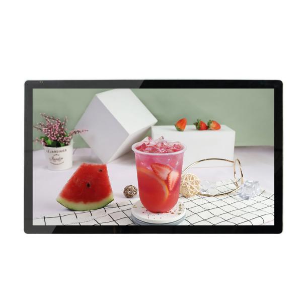 32 Inch Wall Mounted Digital Signage Infrared Touch Wifi Network Buletooth For Station