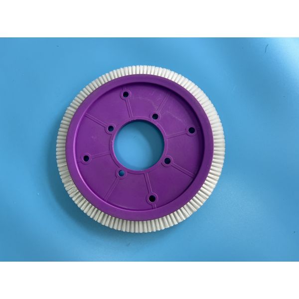 LK Stenter Brush Wheel Bruckner Corps en plastique violet poils de porc brossés poils de nylon Stenter machine pièces détachées