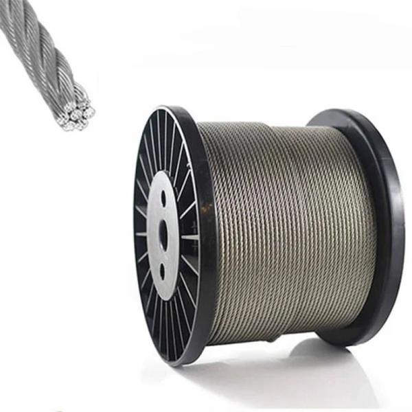 1000fts Length High Strength 304 316 Stainless Steel Wire Rope Steel Cable Grade Carton Steel