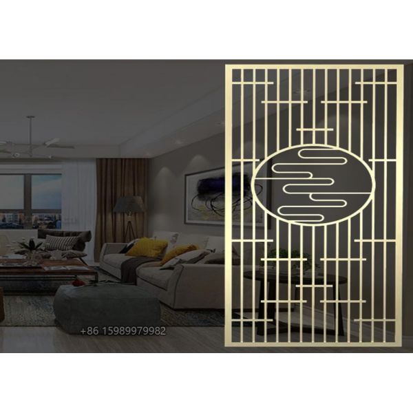 8 Feet 316 Stainless Steel Decorative Screen For Hotel Restaurant