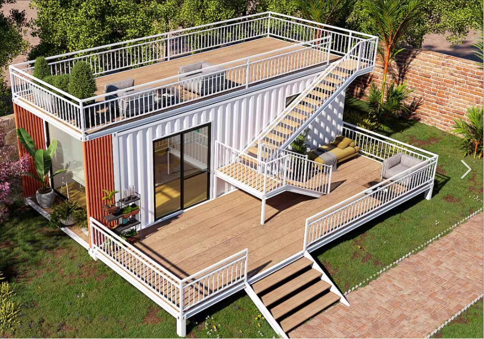 Easy Assemble Prefabricated Container House With Laminate Or Wooden Flooring