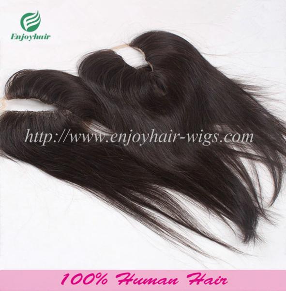 U-part Lace top closure 4''x4''malaysian virgin hair natural color 10''-24''L straighthair