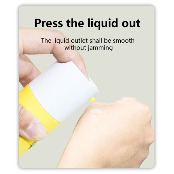 PETG КАК пластиковая безвоздушная упаковка солнцезащитного крема бутылки 30ml 50ml Cosmestic насоса