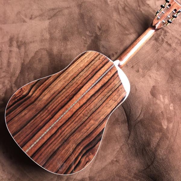 Custom J45 Body AAAA All Solid Wood Acoustic Guitar Sandalwood Back and Sides in Sunset Color with Classic Headstock Log
