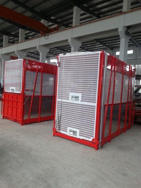 Sliding Door Construction Hoist Elevator Easy To Move CE ISO GOST
