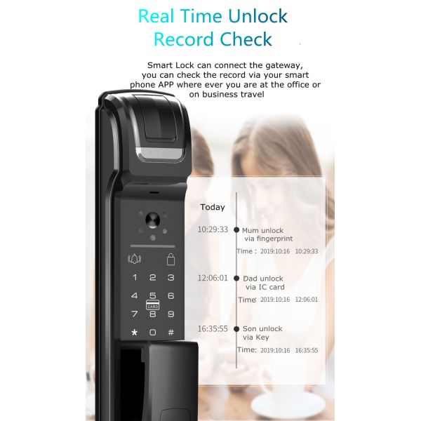 Fingerprint Push Pull Smart Door Lock