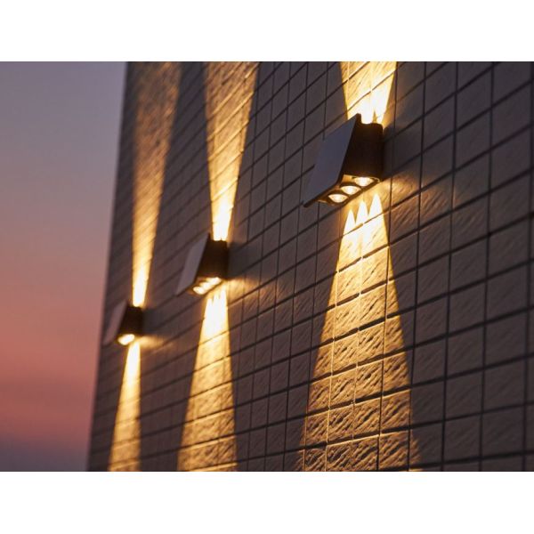 ABS Solar Wall Light DIY Dusk To Dawn 3000K 6500K RGB IP54 For Hotel House