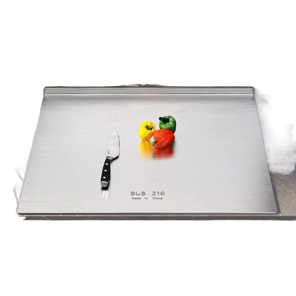 Durable Kitchen Tools Non-Slip Bamboo Chopping Board with Defrosting and Measurement