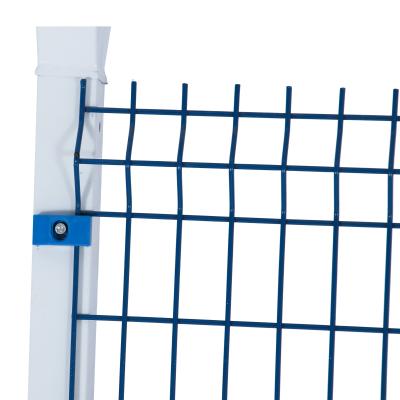 Easily Assembled 6ft Height Airport Security Fencing Pvc Coated Square Post
