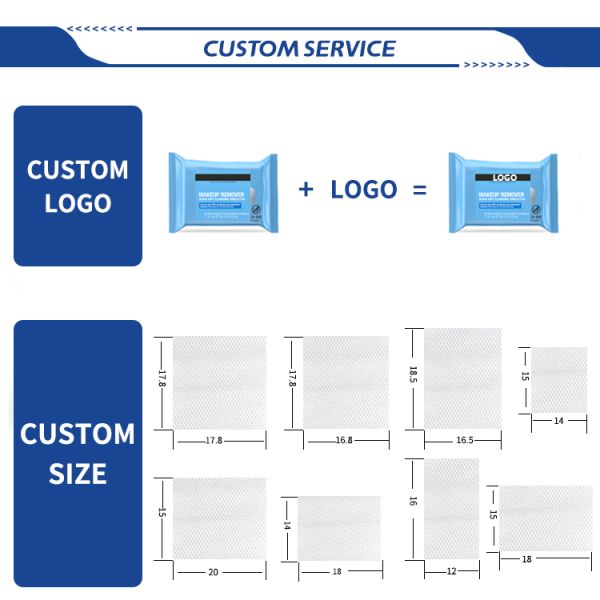 OEM Non Comedogenic Makeup Remove Wipe Fragrance Free Face Wipes 25 Count