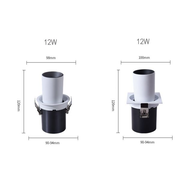 Residential Telescopic Ceiling Light Indoor Work Light 1200LM For Living Room