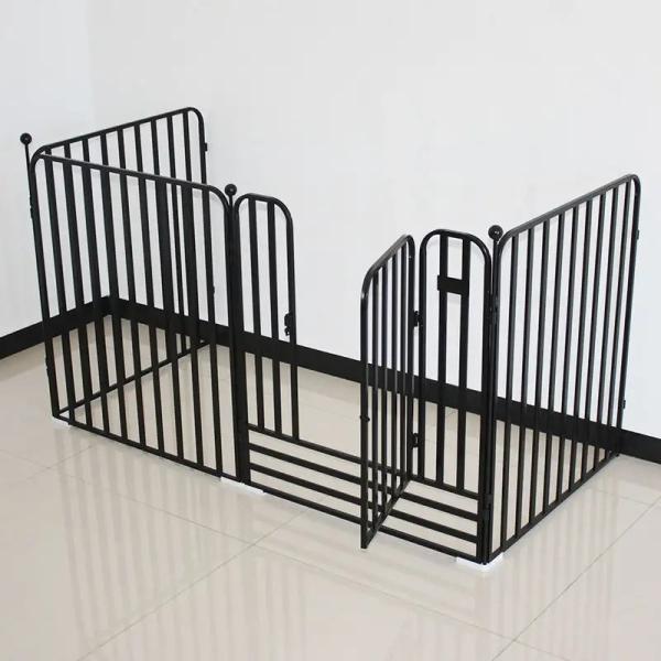 6pcs Dobrável Metal Portátil Cão Jardim de Jogos Filhotinho Cercas Exteriores Kennel