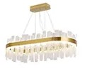 Handmade Cracked Glass And Crystal Pendant Lighting Modern Chandelier Lights ODM ISO9001