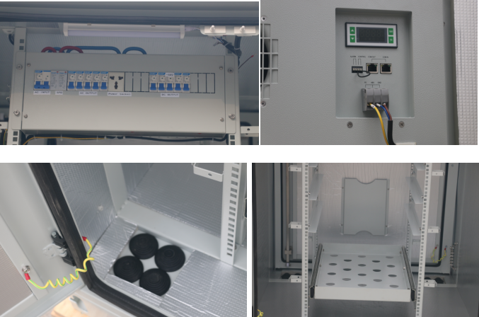 Шкафа телекоммуникаций DC48V 40U 1.2mm SS базовая станция на открытом воздухе энергосберегающая