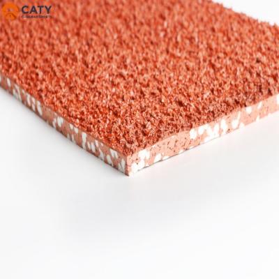 Nontoxic Rubber Jogging Track Waterproof , Thickness 8mm Running Rubber Track
