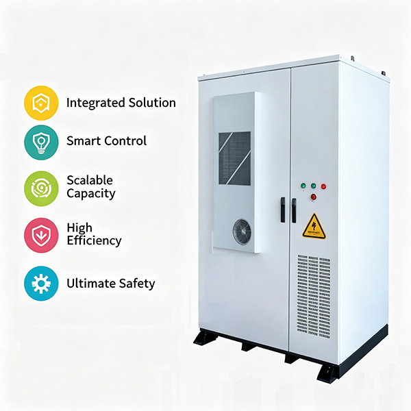 241.1kWh Air-Cooled LiFePO4 Energy Storage System with Dual Grid Connection for Industrial Use