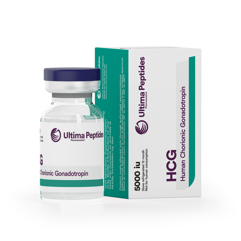 HCG Gonadotropin 5000 МЕ с соответствующими этикетками и коробками
