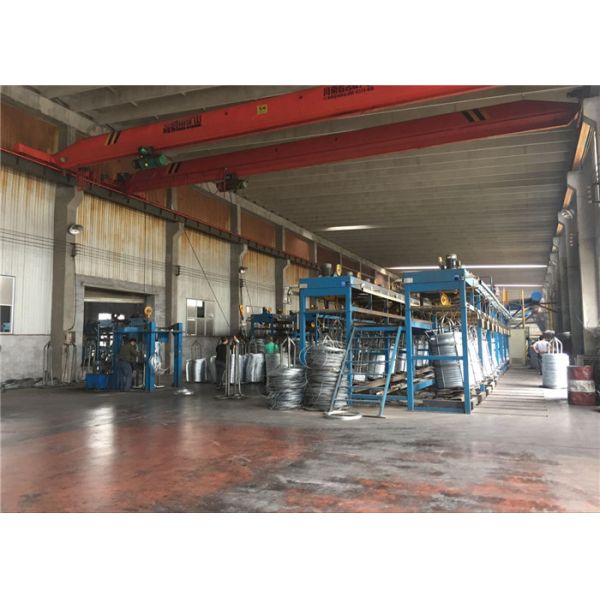 Silver Hot Dip Galvanizing Line , Wire Production Line Adjustable Speed