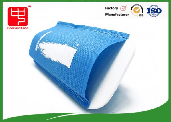 Correia azul azul de velcro do GV, correia de velcro do esqui para pegajoso forte do portador