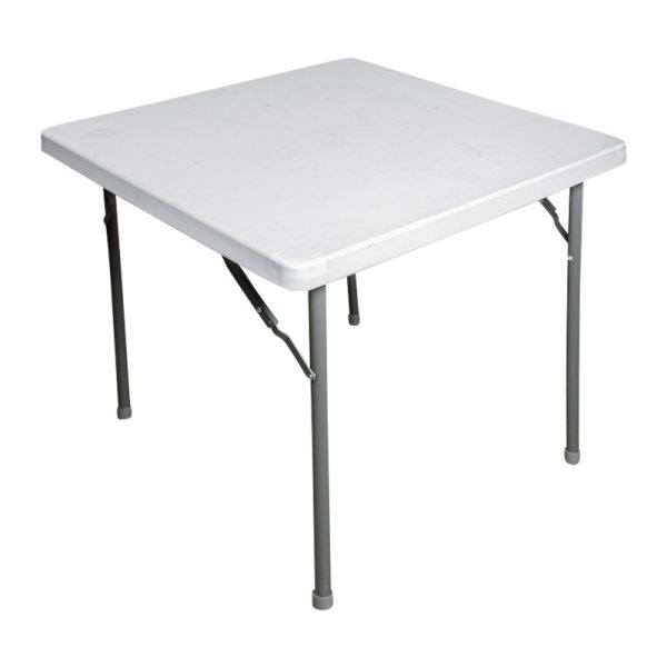Outdoor Table Must-Have 183*76*74cm HDPE Plastic Folding Table with Metal Leg
