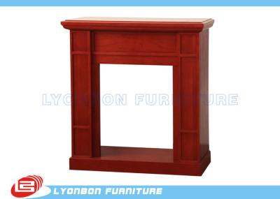 Vermelho moderno que decora cornijas de lareira da chaminé para a casa, superfície lustrada