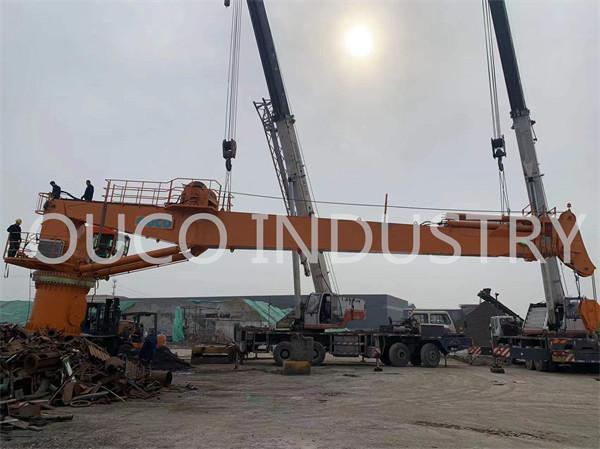 User Friendly Electro Hydraulic Telescopic Jib Marine Crane Offshore Platforms