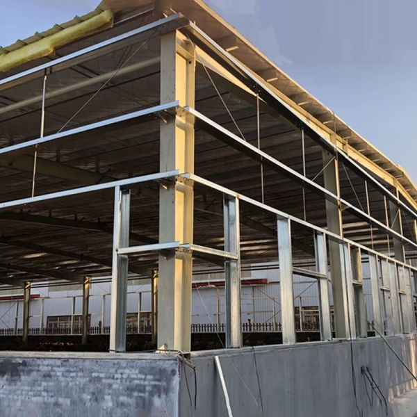50 Years Life Span Steel Structure Warehouse with Glass Fiber Reinforced Plastics Skylight and ISO 9001 Certification