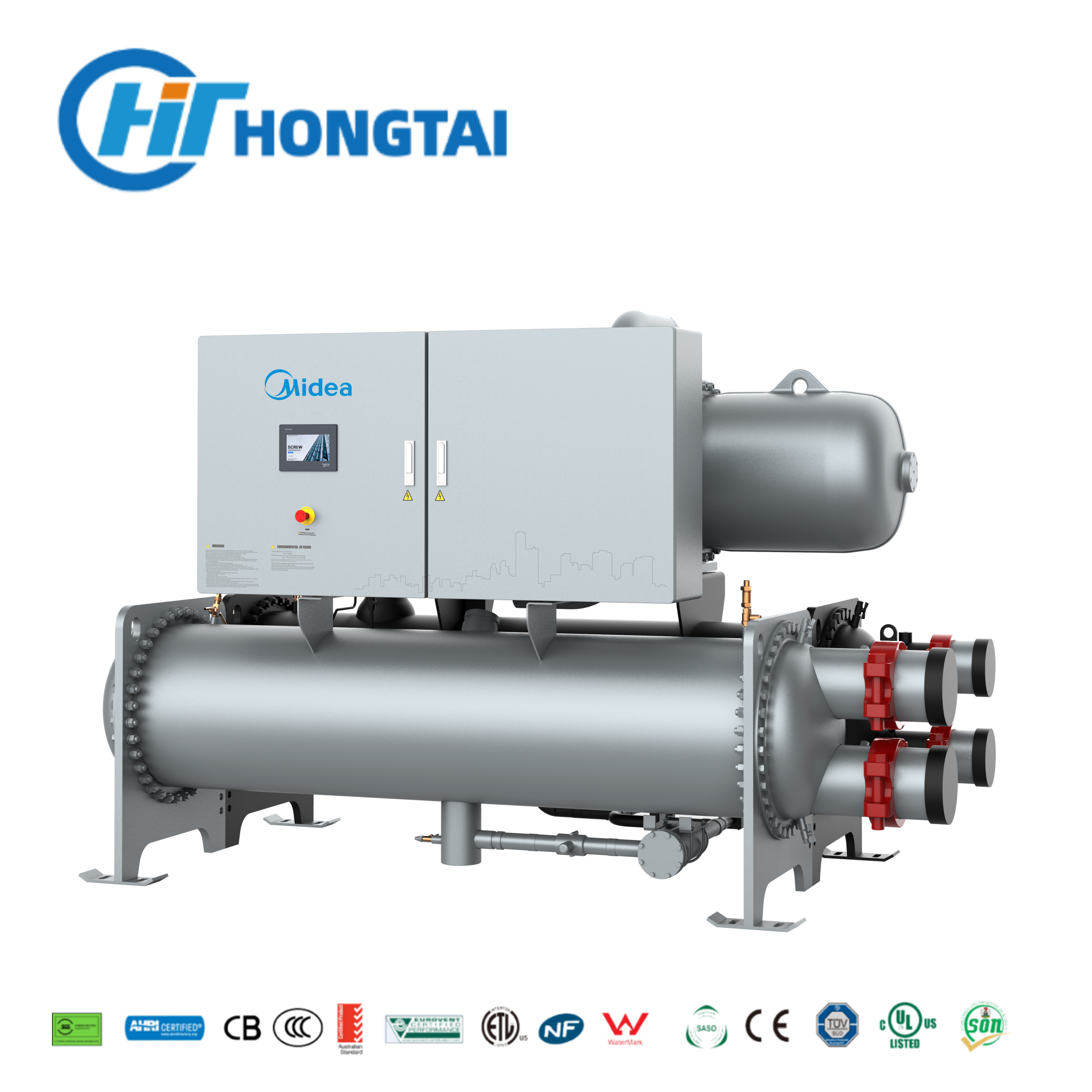 Midea Water Cooled Screw Chiller Data Center IT Infrastructure Cooling Solutions Uncompromising Stability for Mission Critical Compute Infrastructure