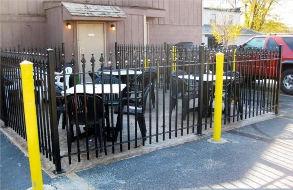 6063 Pvc Coated Removable Decorative Aluminium Fencing Black Color For Swimming Pool