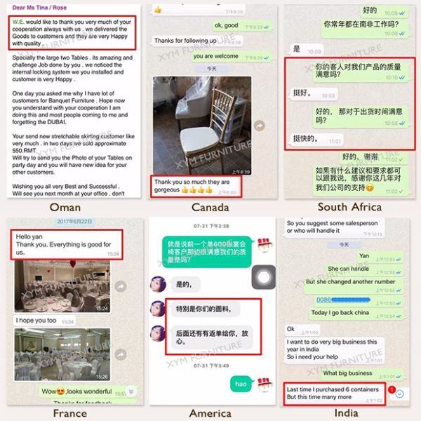 Stacking Aluminum Hotel Banquet Chair Fabric Upholstered for Wedding Hall