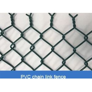 6ft Galvanized PVC Coated Chain Link Fence ASTM E2016 ISO9001