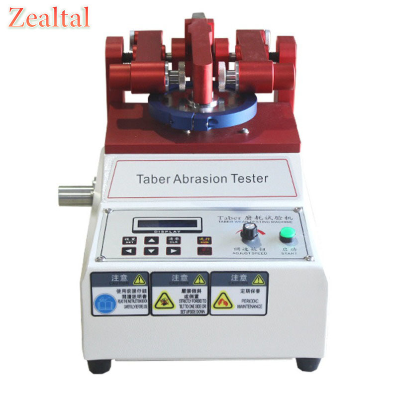 Taber Abrasion Tester Multiple Load Weights For Leather Fabric Coating Floor Tile Glass And Natural Rubber Wear Test