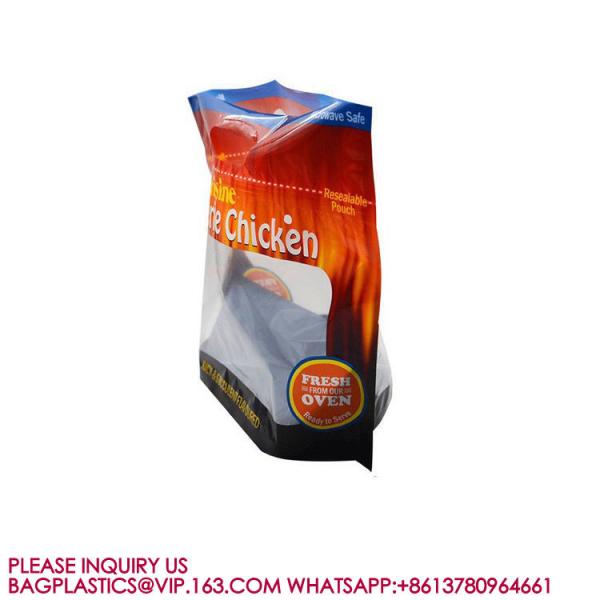 Rotisserie Chicken Bag, Hot & Cold Ready-To-Eat Meal. Microwave Resealable Freezer