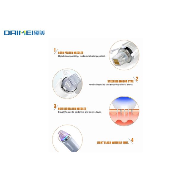 No Needle Mesotherapy Device , Vacuum Fractional RF Microneedle Acne Scar