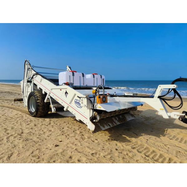 HANDSOMER 2500 Tractor Towable Beach Cleaner | 2.5m Hydraulic Sand Sifter For Stone & Coral Removal
