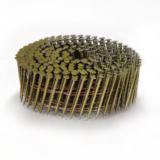 15 Degree Galvanized Coil Nail Smooth Twisted Screw Spiral Shank 3 4 Coil Roofing Nails