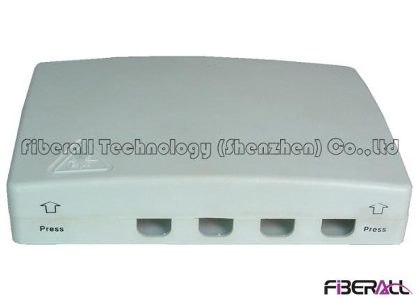 Mini Type Wall Mounted FTTH Fiber Terminal Box For Home User With Four SC Ports