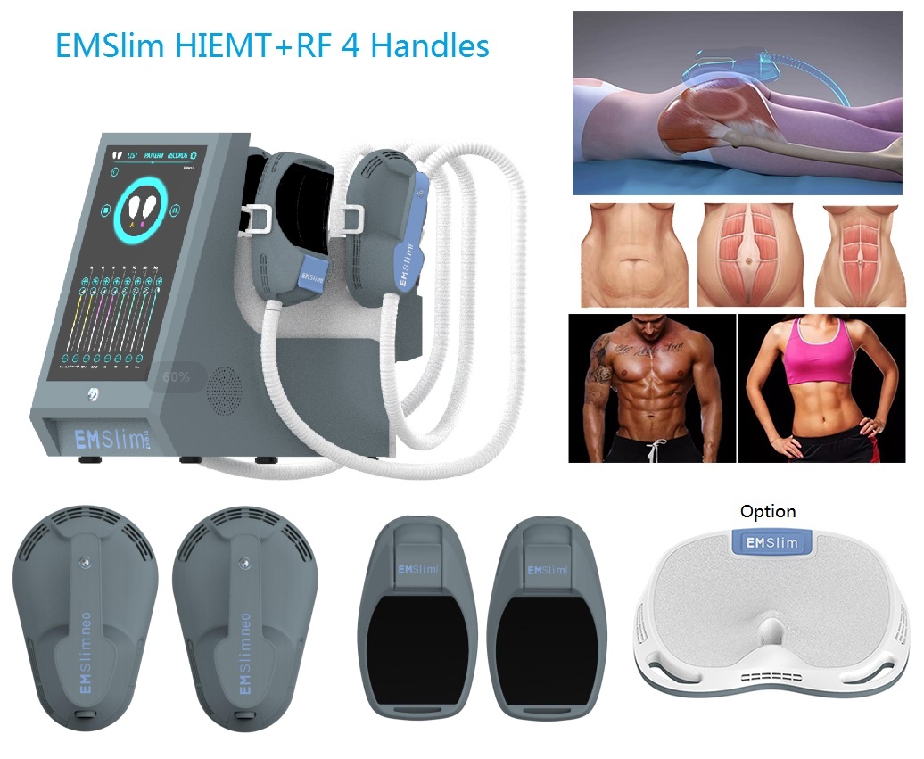 Машина батта HIEMT RF EMS EMSlim поднимаясь с 4 ручками