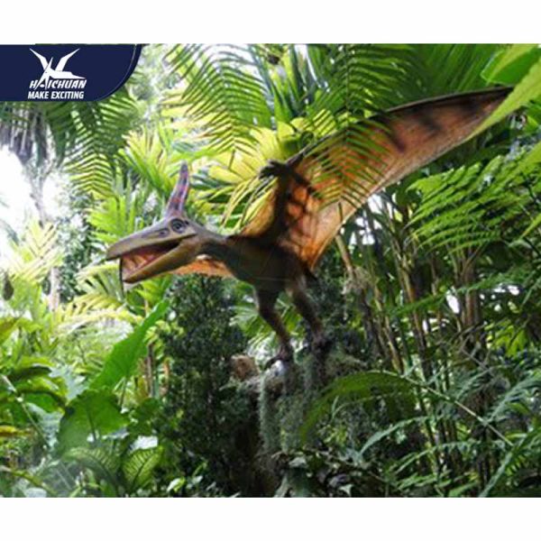 Handmade Lifesize Movable Pterosaur Decoration For Outdoor Place