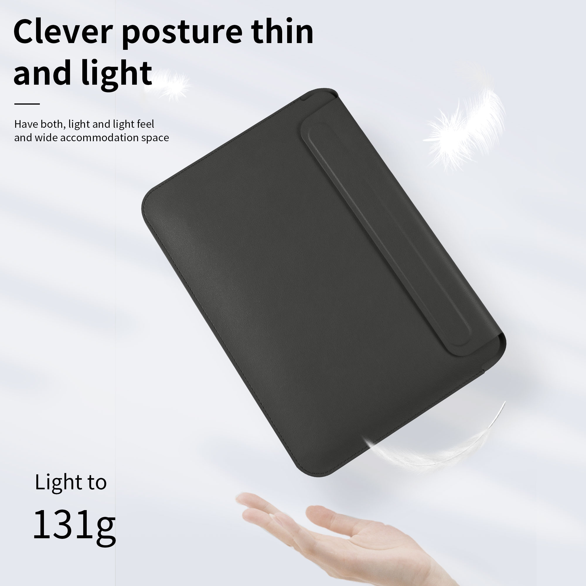 For Laudtec 12.9 Inch Laptop Carrying Bag DNB105 Waterproof Shockproof Korean Style Pu Leather Notebook Protective Sleeve Wholesale OEM/ODM/Private Label