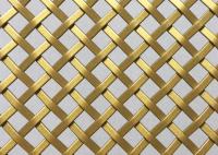 GV d'OEM tissé décoratif du grillage 2m d'or