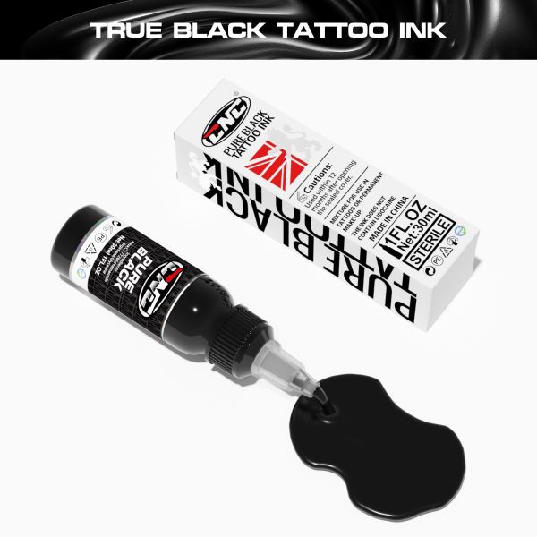 Black Waterproof Permanent Makeup Tattoo Ink For Skin 30ML